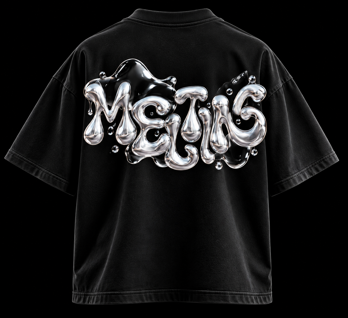 GENZ VIBE Messi Oversized T-Shirt – 240 GSM Premium Cotton | Unisex 3D Streetwear