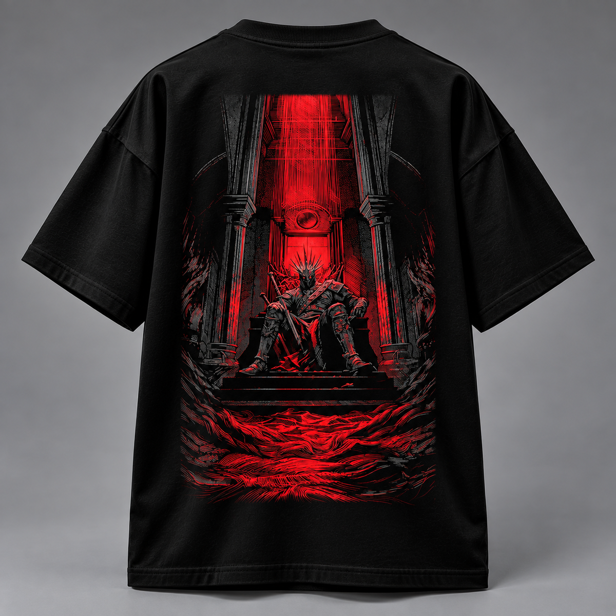 GENZ VIBE COMPANY 240 GSM Premium Oversized T-Shirt – 100% Cotton, Jet Black Streetwear | Unisex