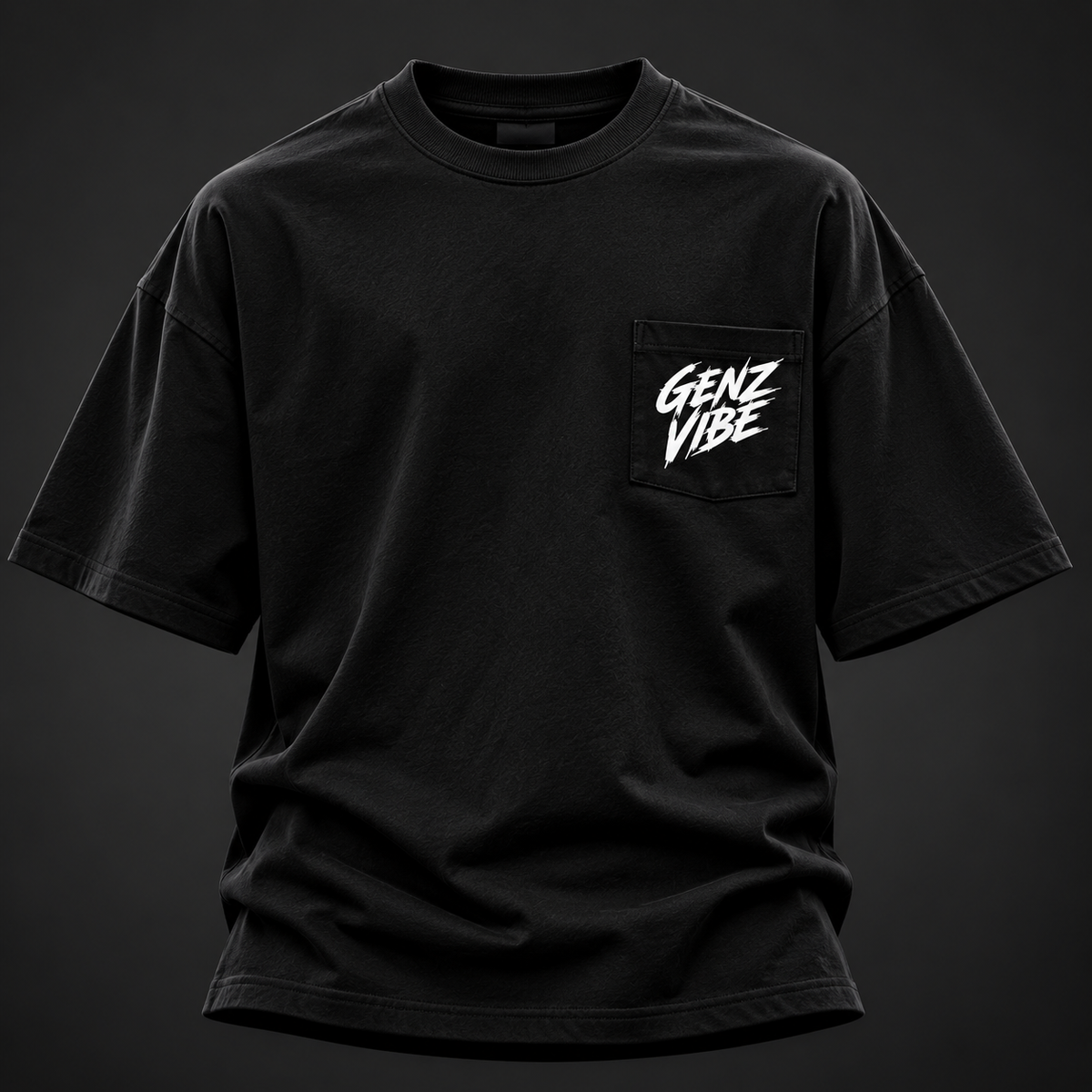 GENZ VIBE Premium Oversized T-Shirt – 240 GSM Heavyweight Cotton | Unisex Streetwear
